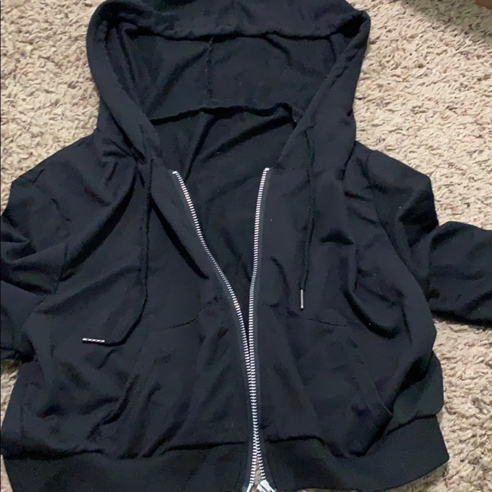 Black zip up
